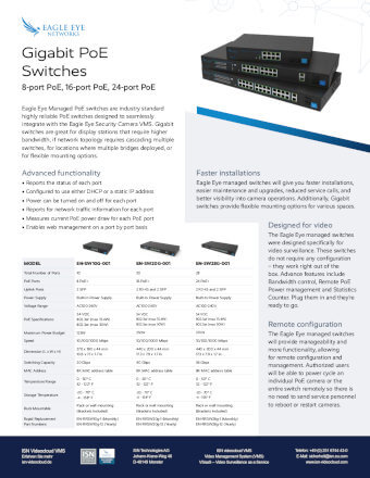 Cover von EEN DataSheet_Gigabit PoE Switches